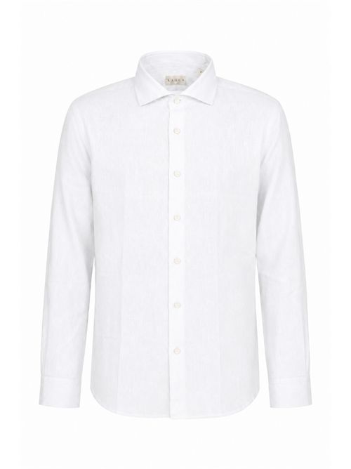 Camicia in lino Bianco Xacus | 11297 722ML001